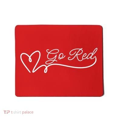 Go Red Pulse Heart Disease Awareness Mousepad