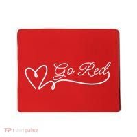 Go Red Pulse Heart Disease Awareness Mousepad thumb 0