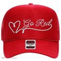 Go Red Pulse Heart Disease Awareness Hat thumb 0