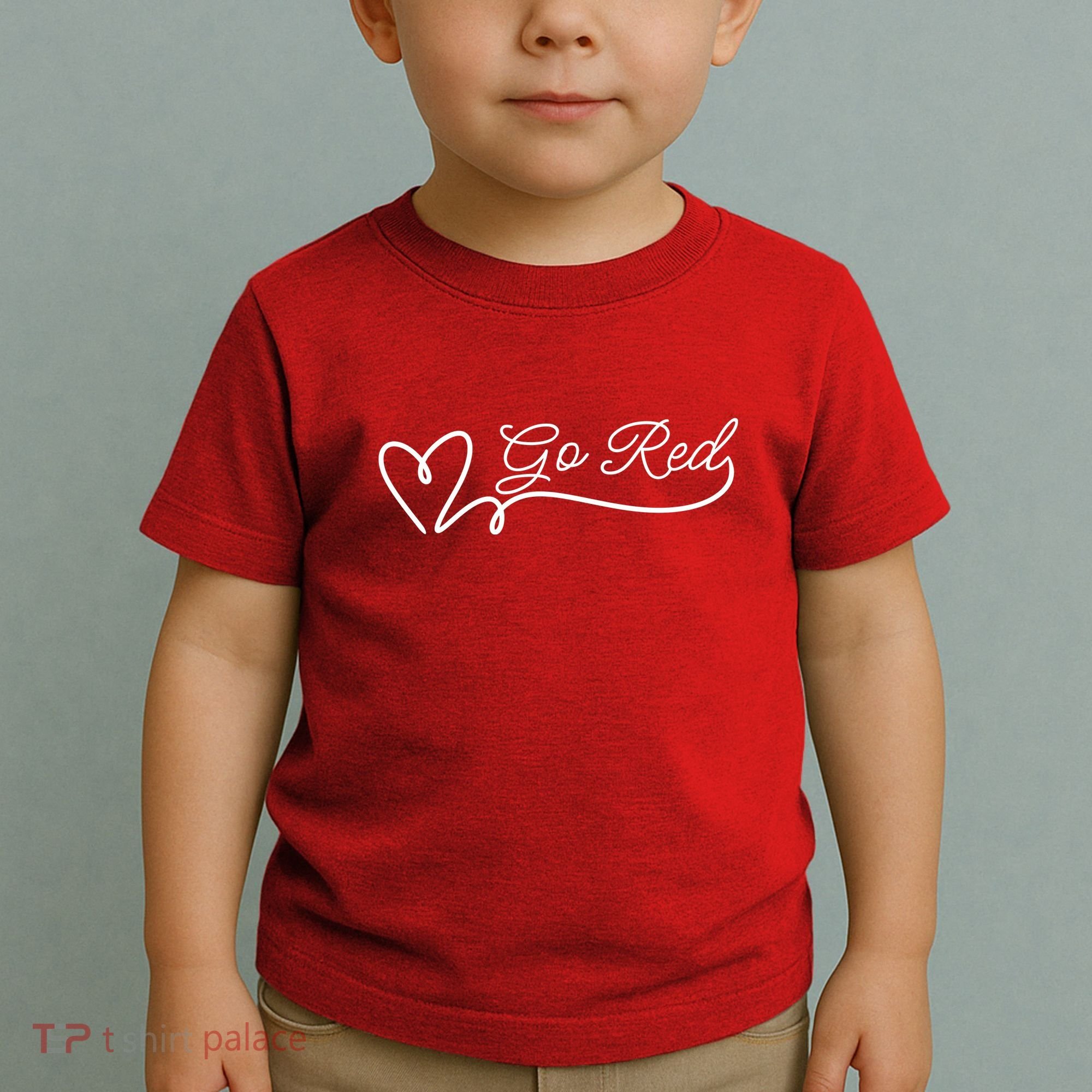Go Red Pulse Heart Disease Awareness Toddler T-Shirt