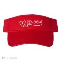 Go Red Pulse Heart Disease Awareness Visor thumb 0