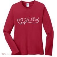 Go Red Pulse Heart Disease Awareness Women's Long Sleeve Shirt thumb 0