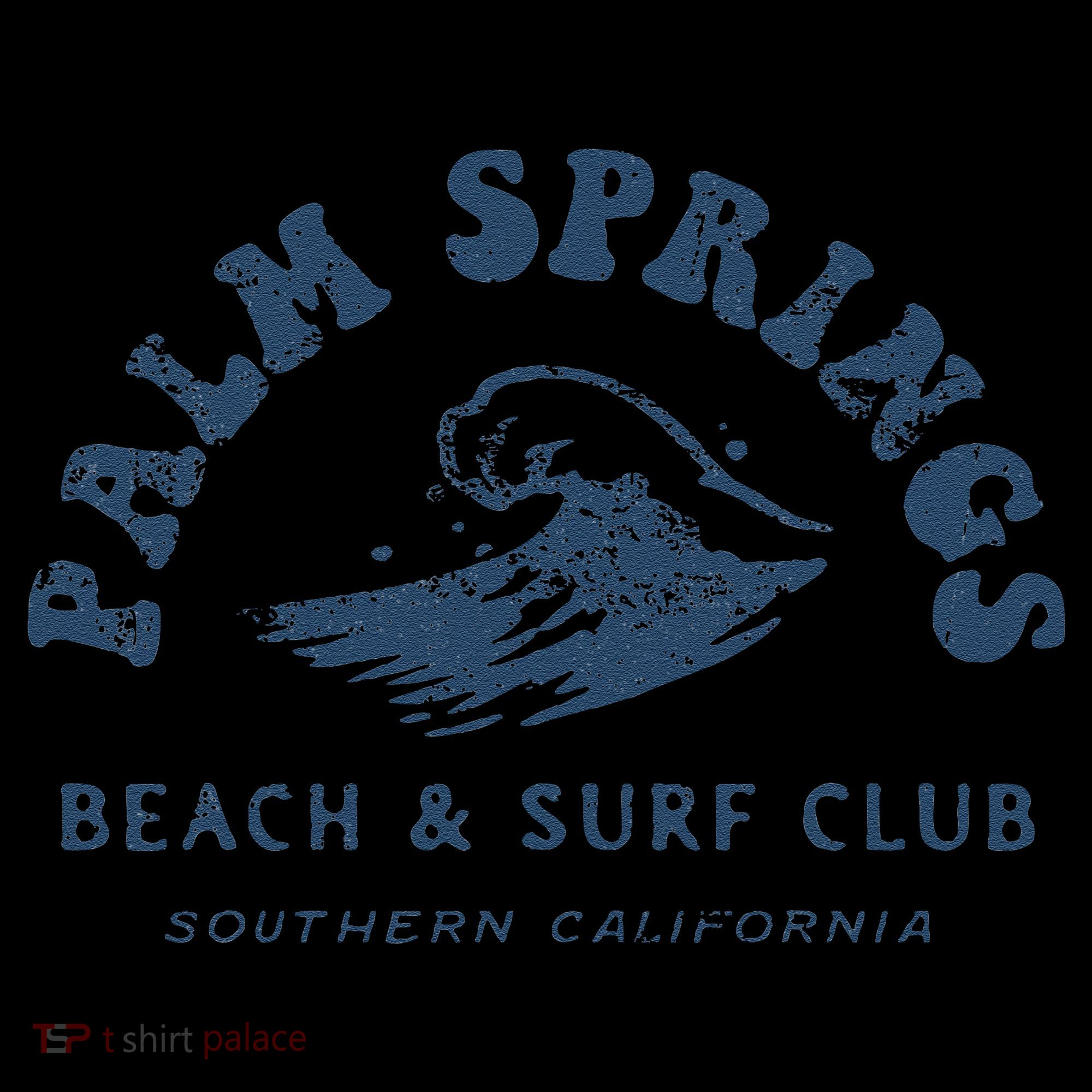 Groovy Retro Palm Springs Beach Surf Club Summer Vacations Coffee Mug