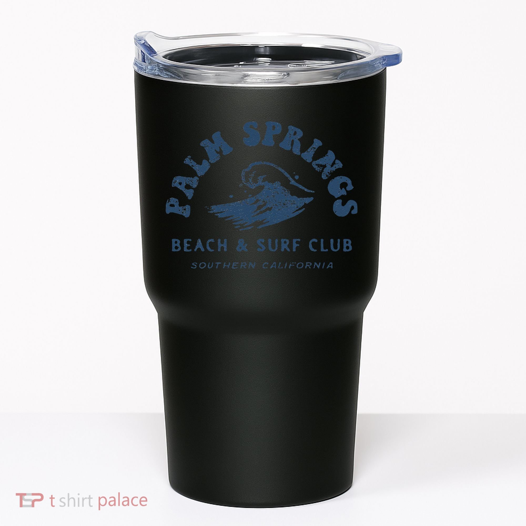 Groovy Retro Palm Springs Beach Surf Club Summer Vacations Tumbler