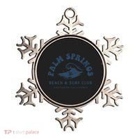 Groovy Retro Palm Springs Beach Surf Club Summer Vacations Ornament thumb 0