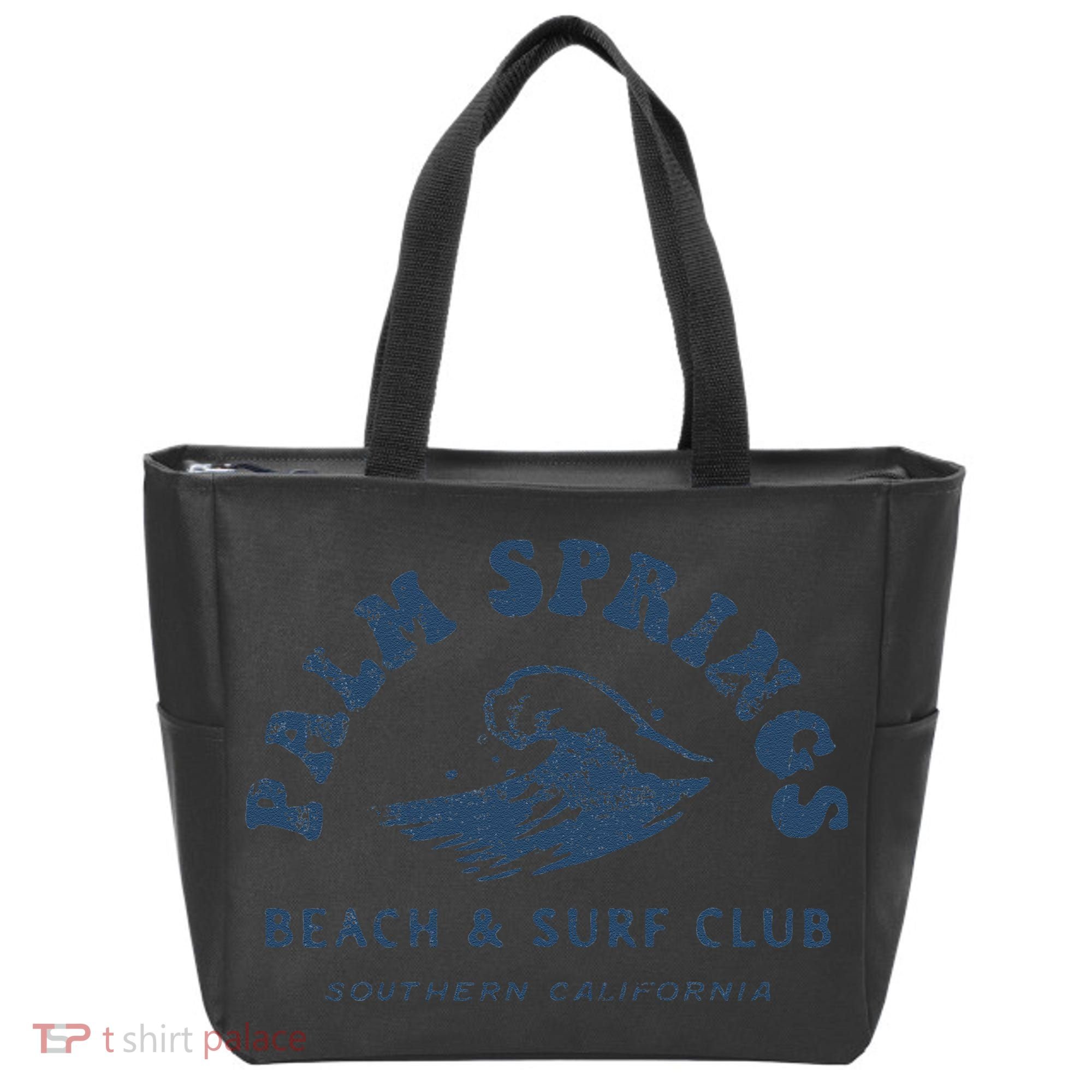 Groovy Retro Palm Springs Beach Surf Club Summer Vacations Tote Bag