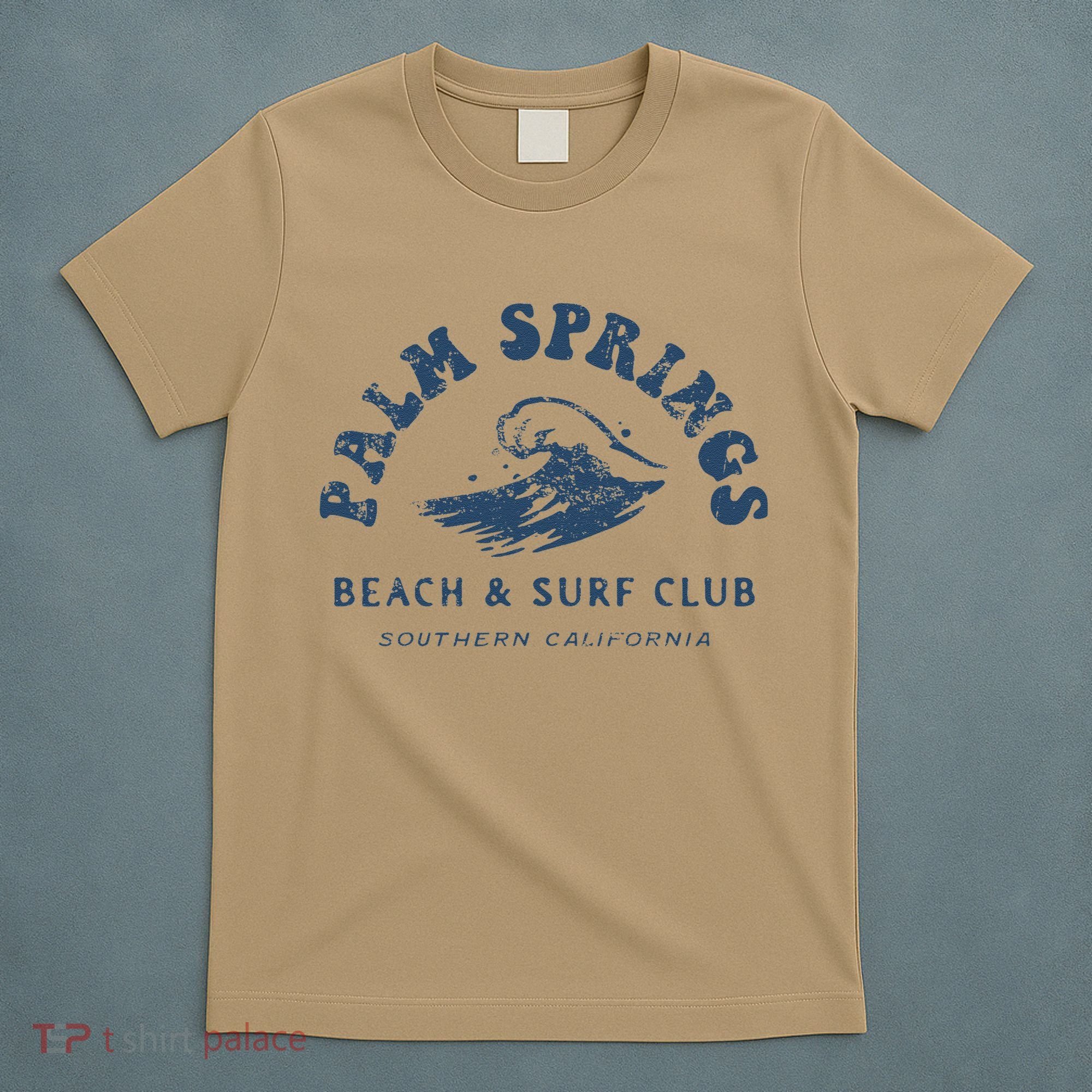 Groovy Retro Palm Springs Beach Surf Club Summer Vacations T-Shirt