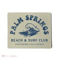 Groovy Retro Palm Springs Beach Surf Club Summer Vacations Mousepad thumb 0