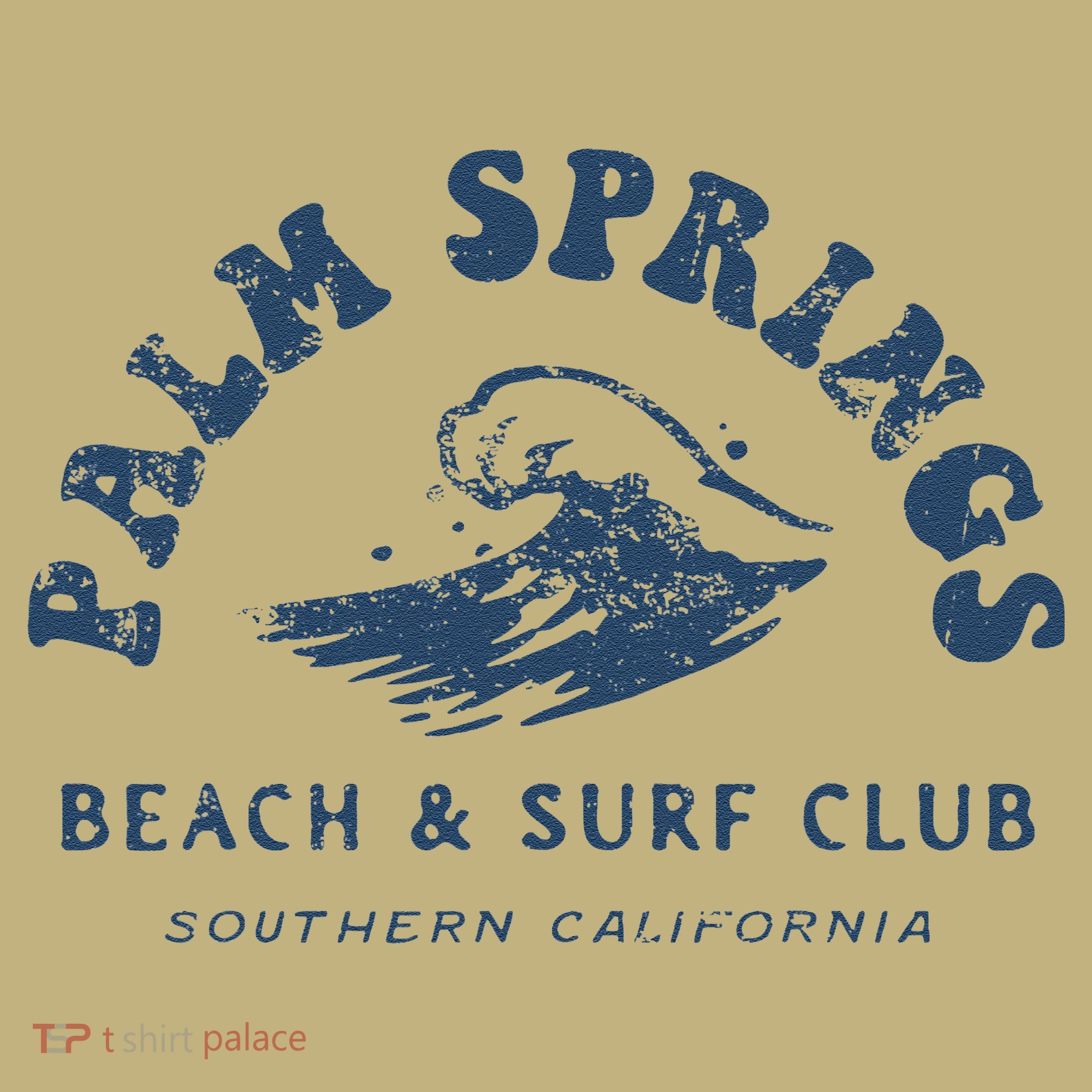 Groovy Retro Palm Springs Beach Surf Club Summer Vacations Mousepad