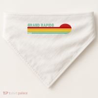 Grand Rapids Retro Michigan USA-Made Doggie Bandana thumb 0