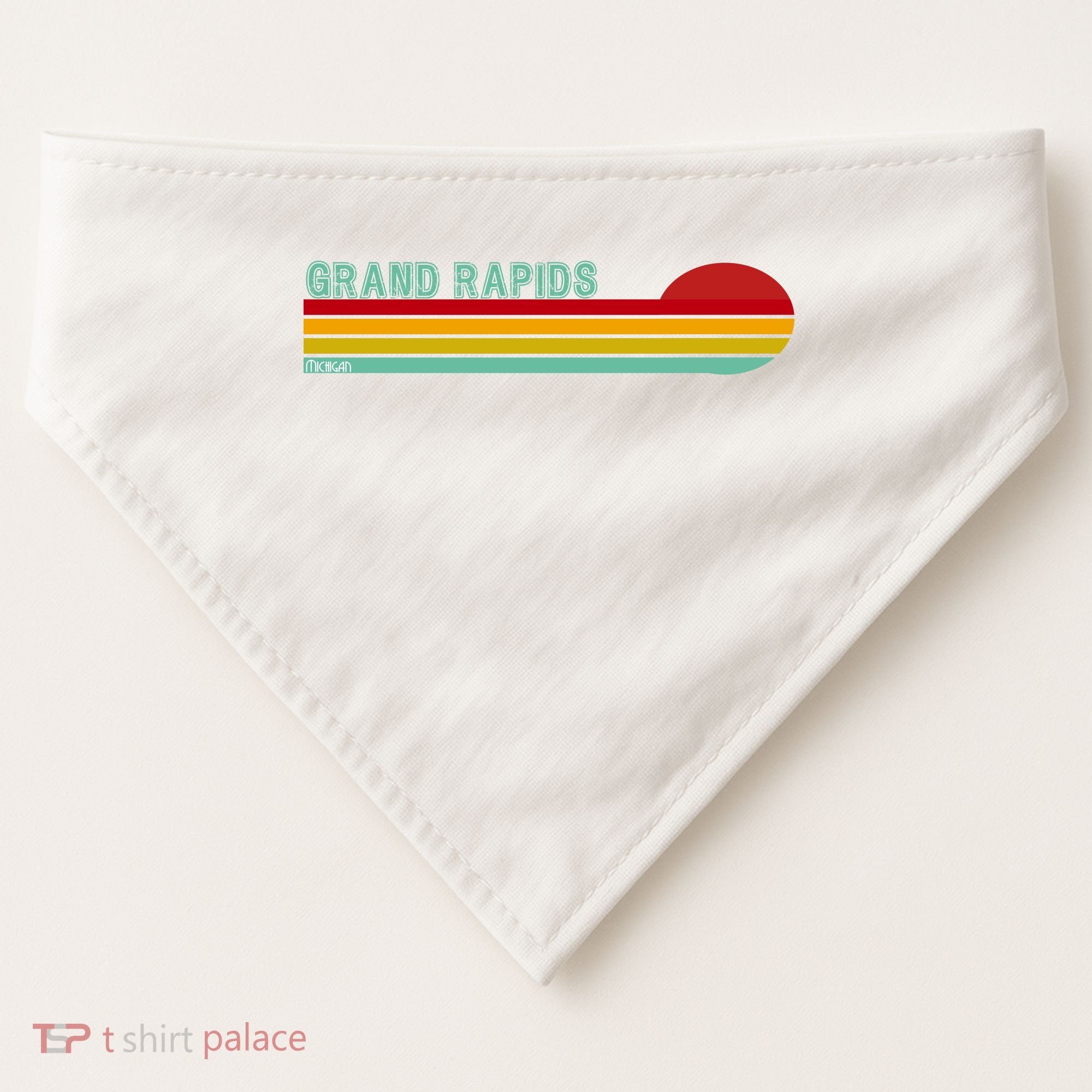 Grand Rapids Retro Michigan USA-Made Doggie Bandana