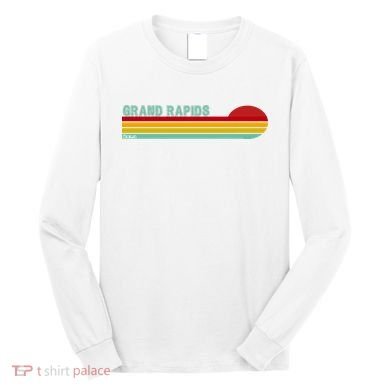 Grand Rapids Retro Michigan Long Sleeve Shirt