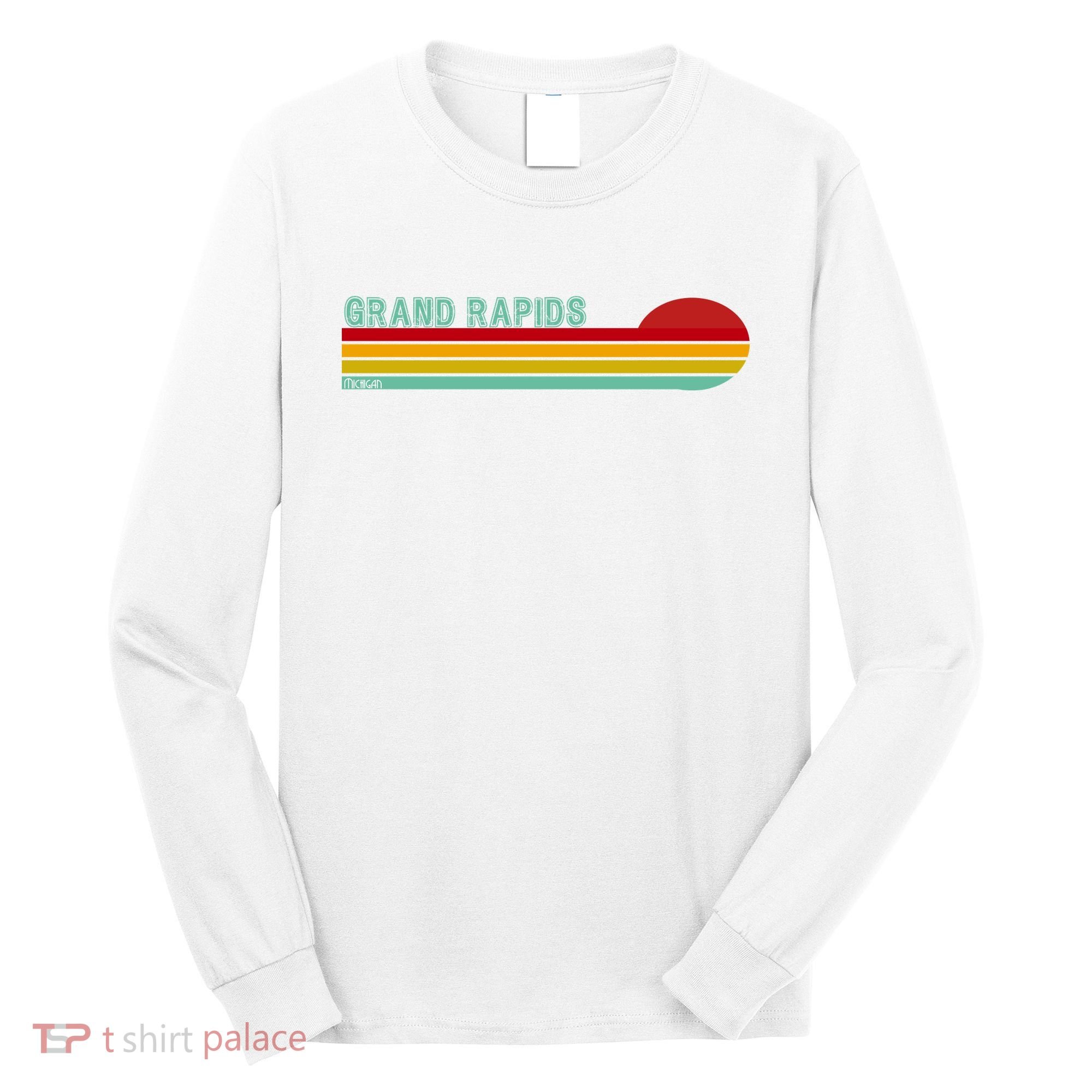 Grand Rapids Retro Michigan Long Sleeve Shirt