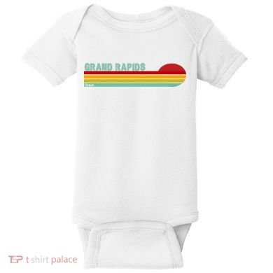 Grand Rapids Retro Michigan Baby Bodysuit