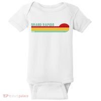 Grand Rapids Retro Michigan Baby Bodysuit thumb 0