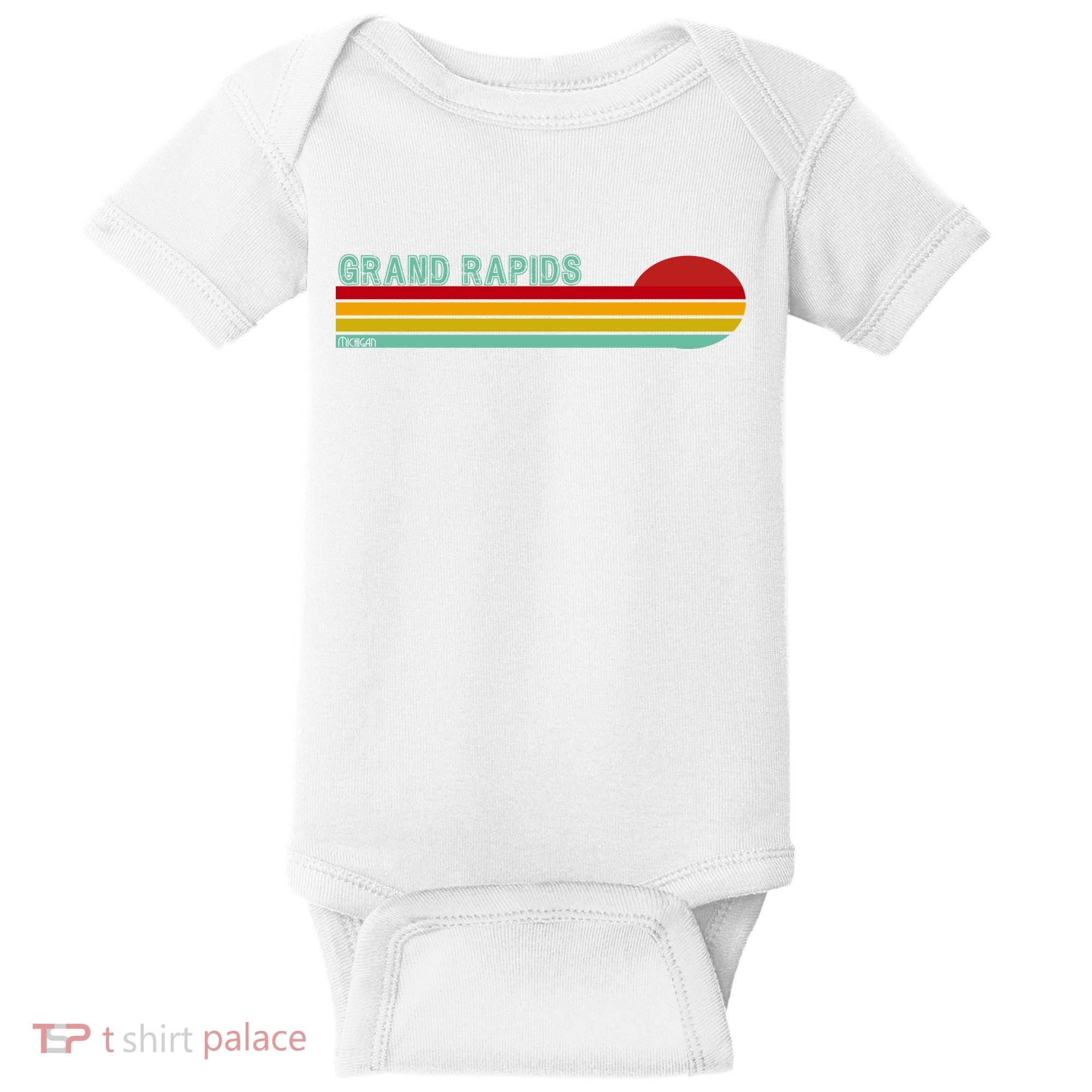 Grand Rapids Retro Michigan Baby Bodysuit