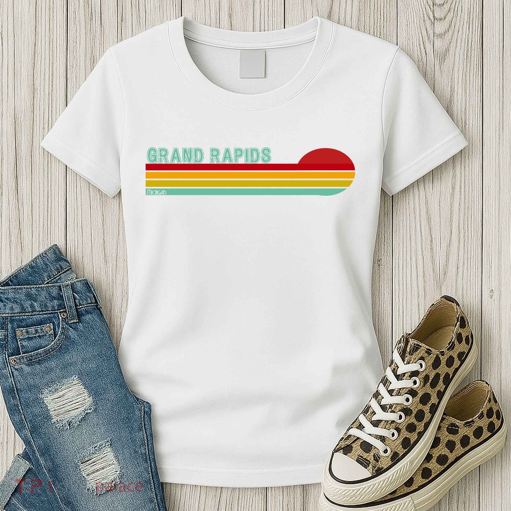 Grand Rapids Retro Michigan Women's T-Shirt