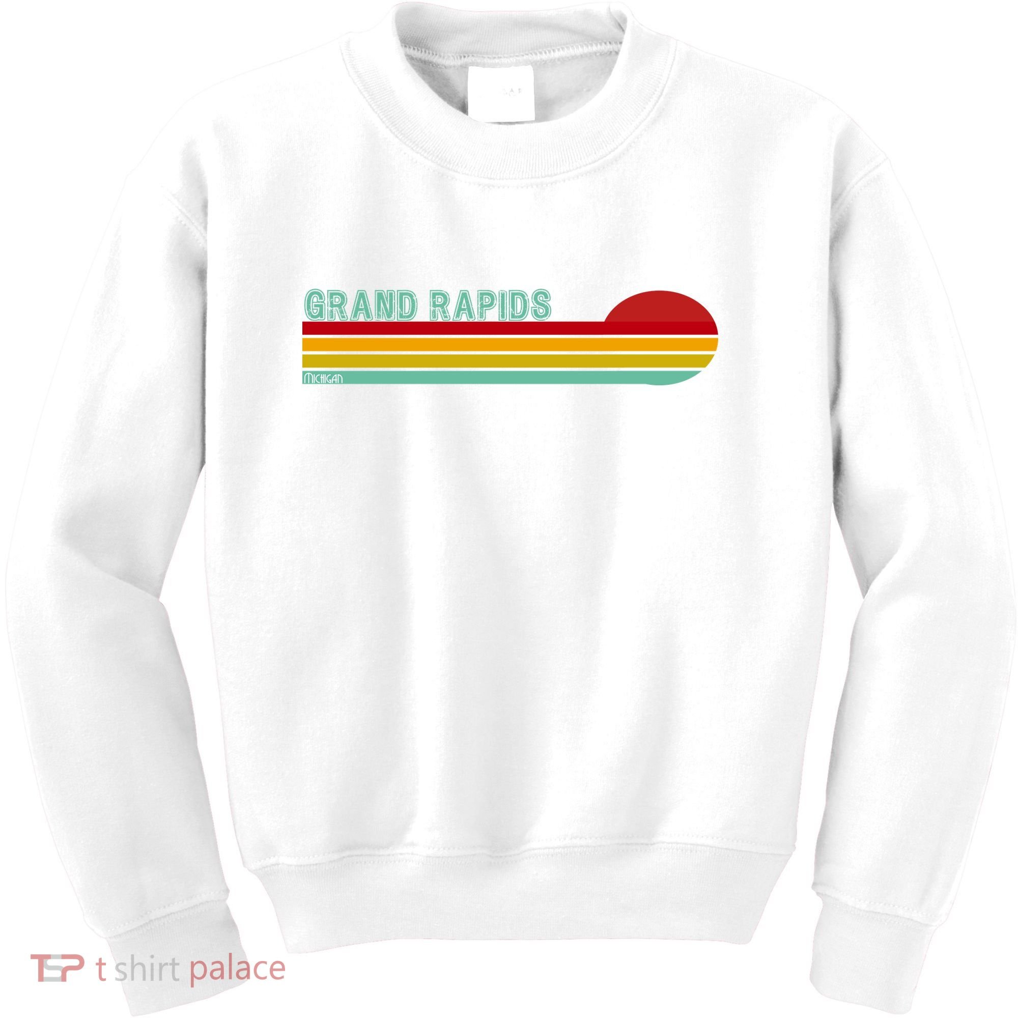 Grand Rapids Retro Michigan Kids Sweatshirt
