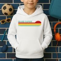 Grand Rapids Retro Michigan Kids Hoodie thumb 2