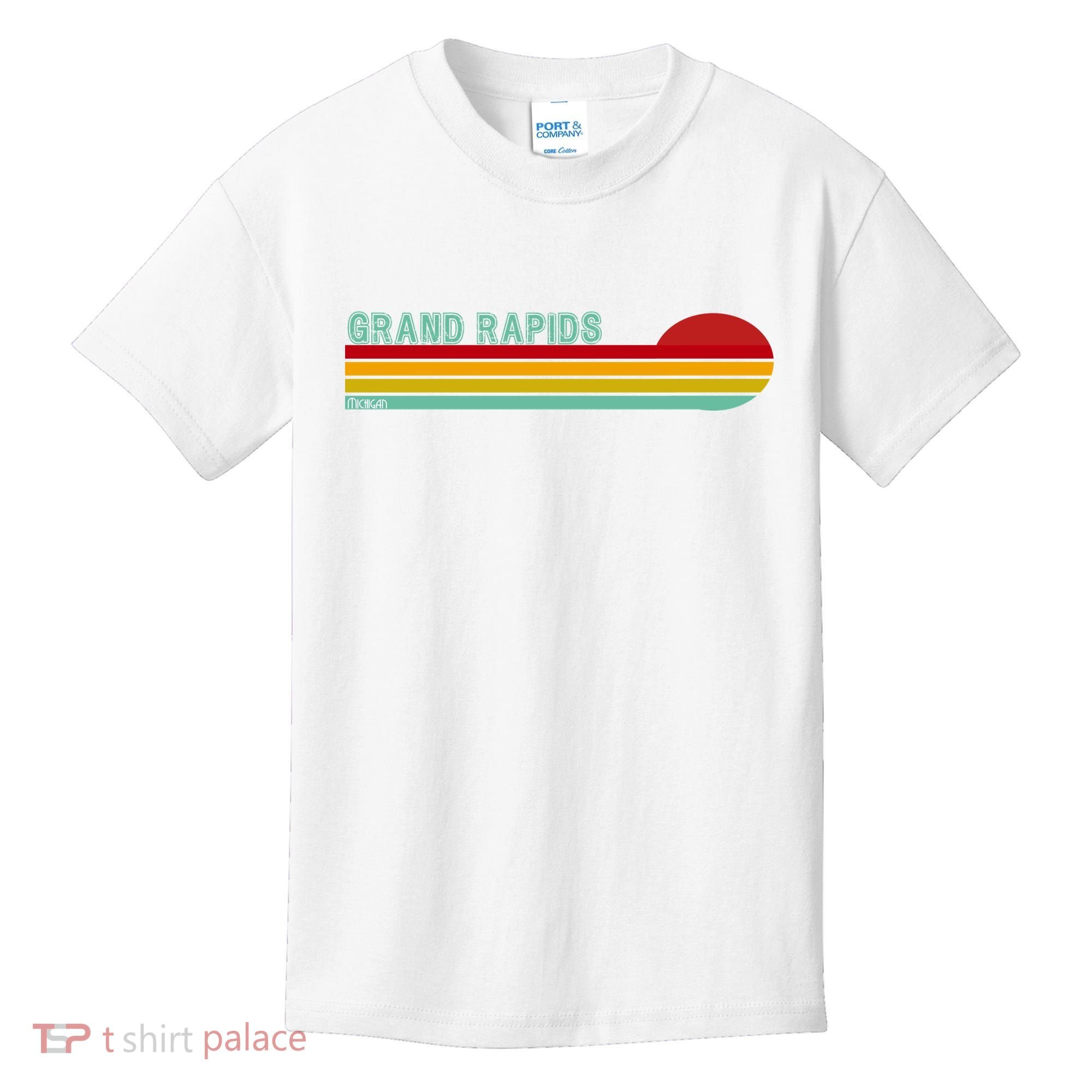 Grand Rapids Retro Michigan Kids T-Shirt