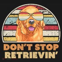 Golden Retriever Retro Dont Stop Retrievin Cool Gift Doggie Tank thumb 4