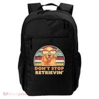 Golden Retriever Retro Dont Stop Retrievin Cool Gift Backpack thumb 0