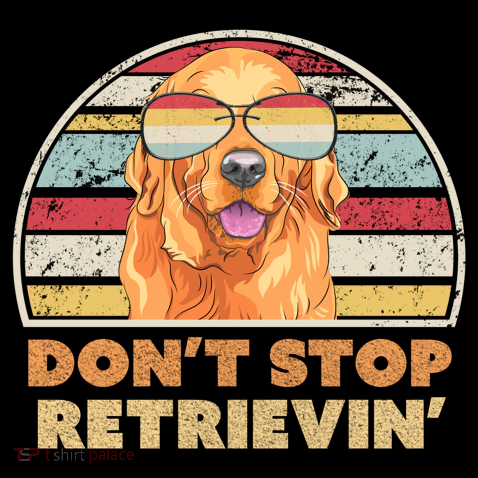 Golden Retriever Retro Dont Stop Retrievin Cool Gift Women's Hoodie