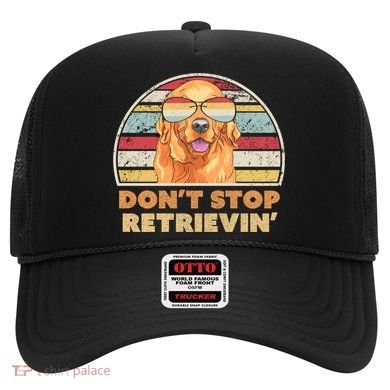 Golden Retriever Retro Dont Stop Retrievin Cool Gift Hat