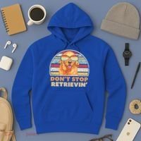 Golden Retriever Retro Dont Stop Retrievin Cool Gift Hoodie thumb 3