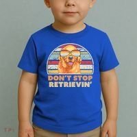 Golden Retriever Retro Dont Stop Retrievin Cool Gift Toddler T-Shirt thumb 2