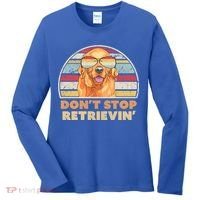 Golden Retriever Retro Dont Stop Retrievin Cool Gift Women's Long Sleeve Shirt thumb 0