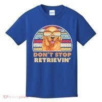 Golden Retriever Retro Dont Stop Retrievin Cool Gift Kids T-Shirt thumb 0