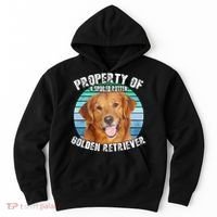 Golden Retriever Retro Property Of Hoodie thumb 0