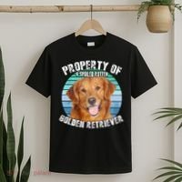 Golden Retriever Retro Property Of T-Shirt thumb 2
