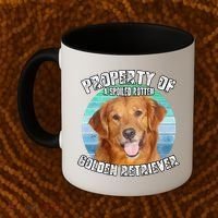 Golden Retriever Retro Property Of Coffee Mug thumb 2
