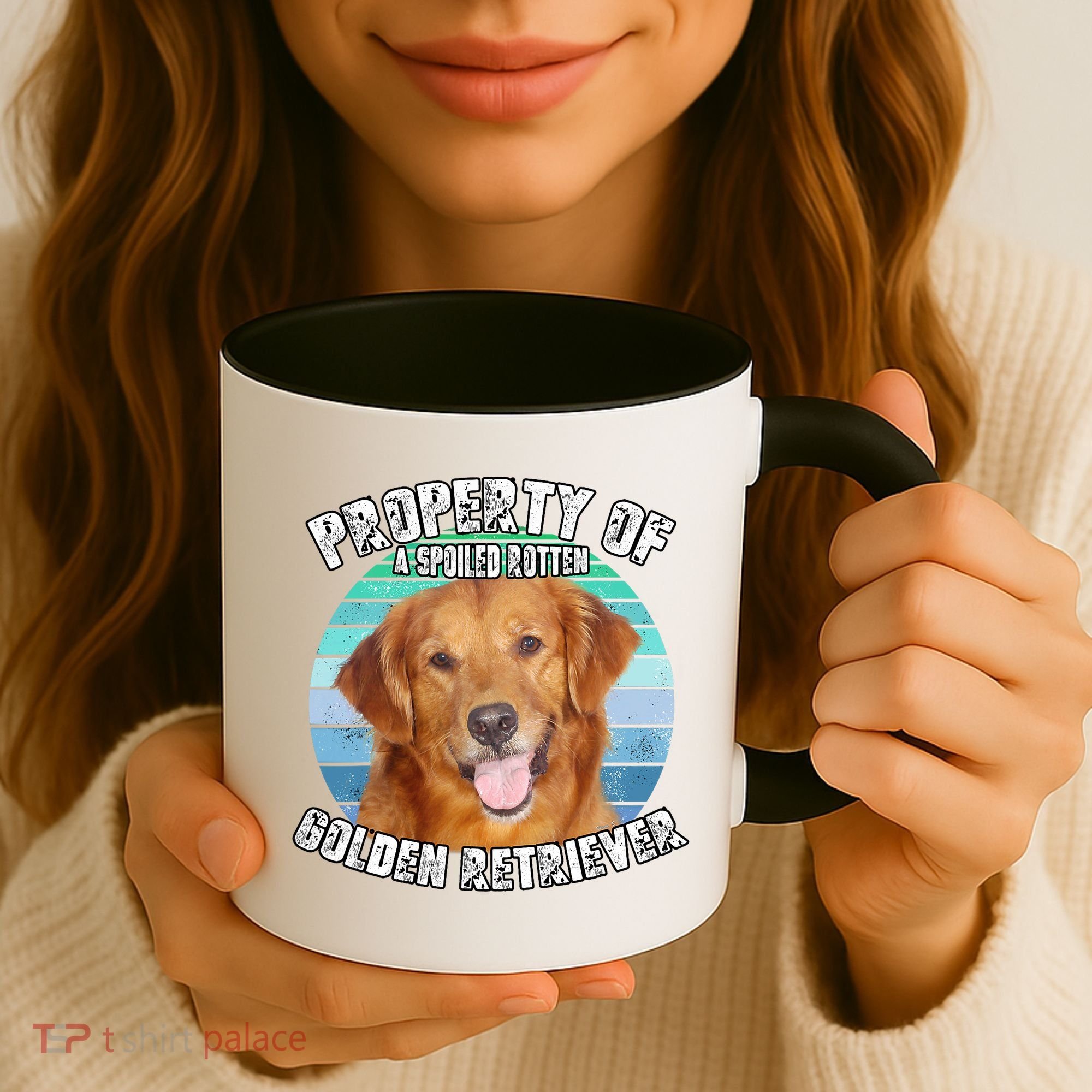 Golden Retriever Retro Property Of Coffee Mug