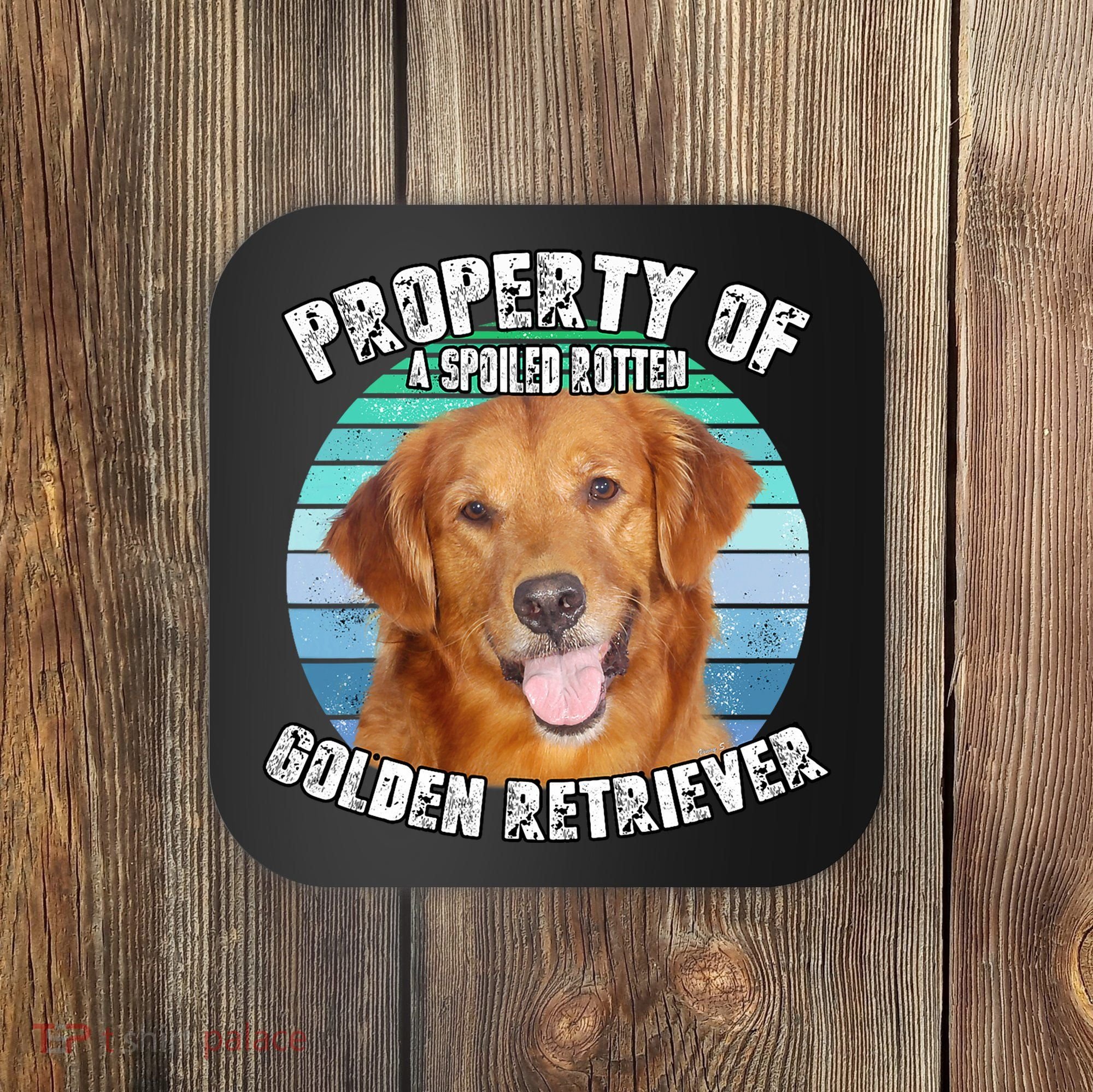 Golden Retriever Retro Property Of Coaster