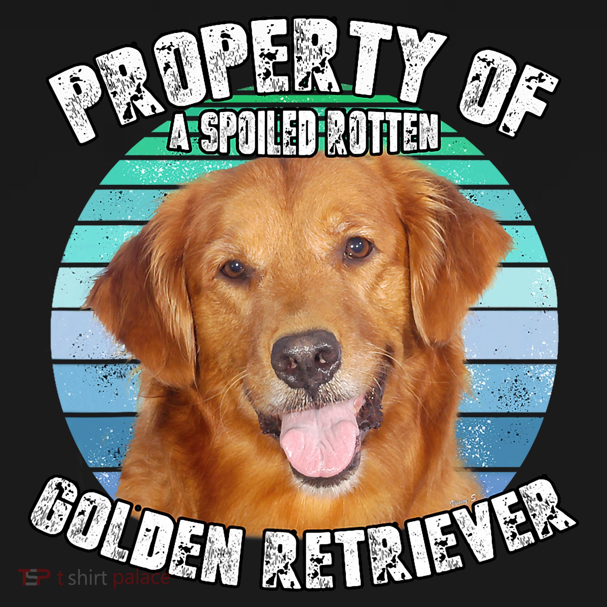 Golden Retriever Retro Property Of Mousepad