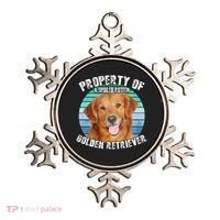 Golden Retriever Retro Property Of Ornament thumb 0