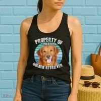 Golden Retriever Retro Property Of Women's Tank Top thumb 2