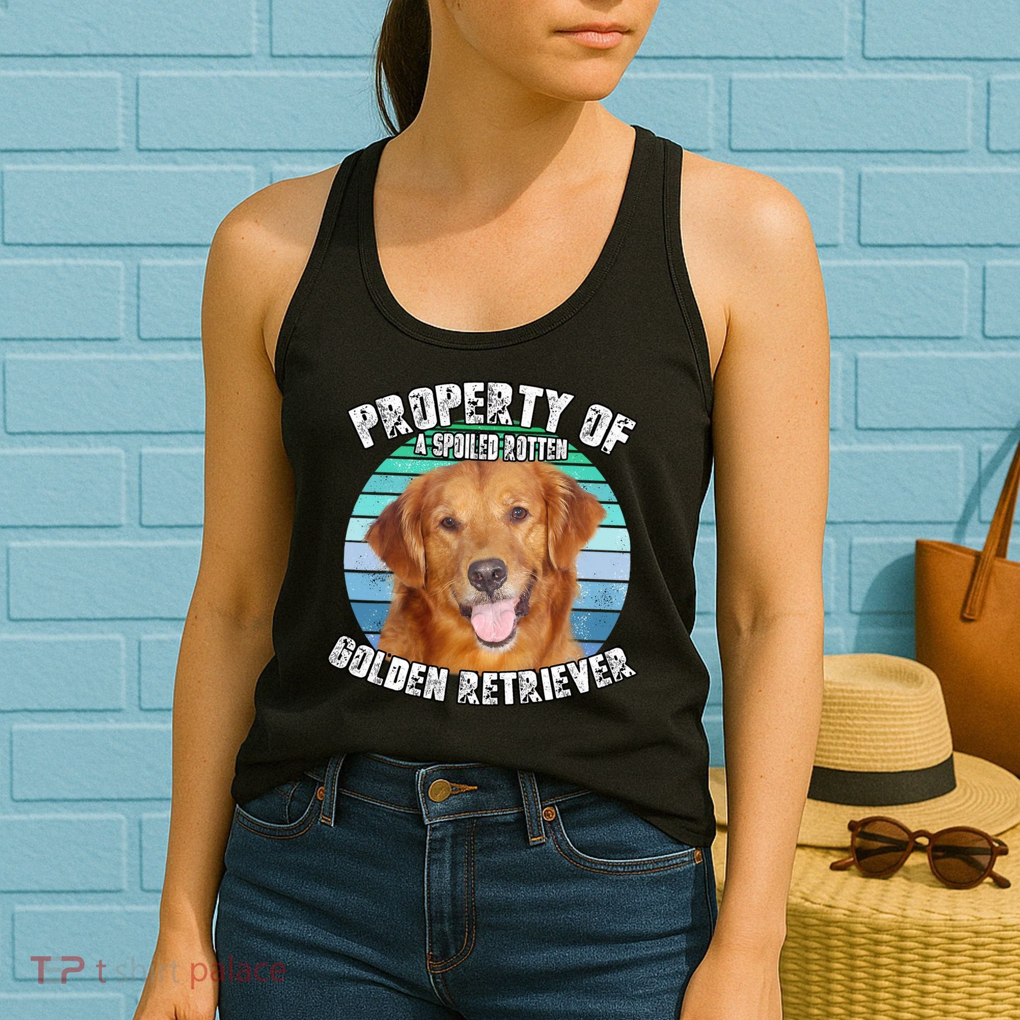 Golden Retriever Retro Property Of Women's Tank Top