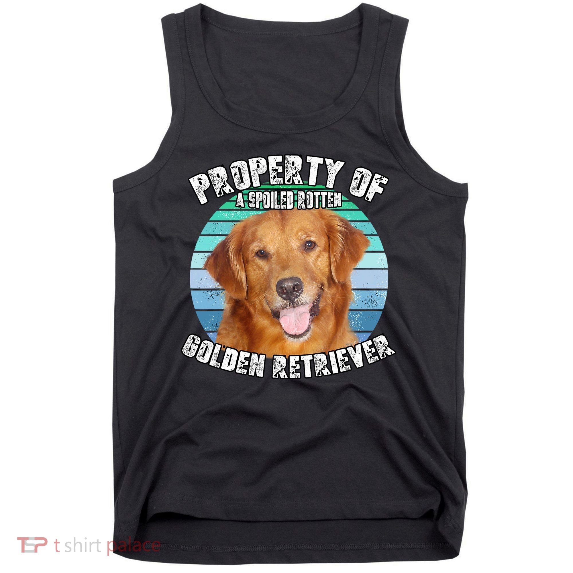 Golden Retriever Retro Property Of Tank Top