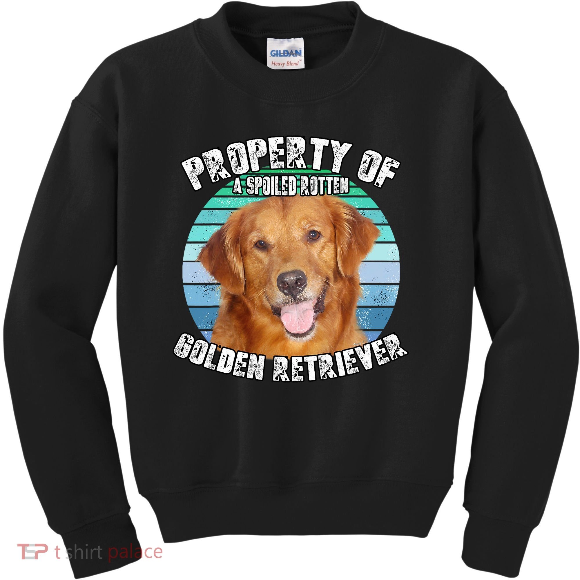 Golden Retriever Retro Property Of Kids Sweatshirt