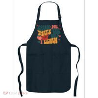 Groovy Retro Spank Me That's The Only Way I Learn (On Back) Apron thumb 0