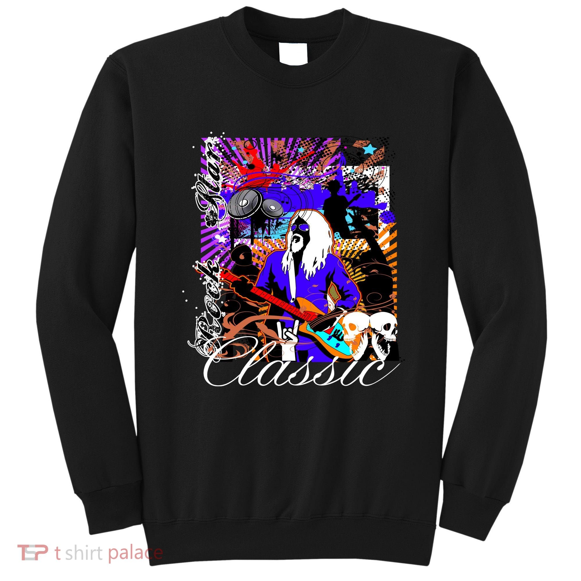 Guitar Rock Star Hero Classic Sweatshirt