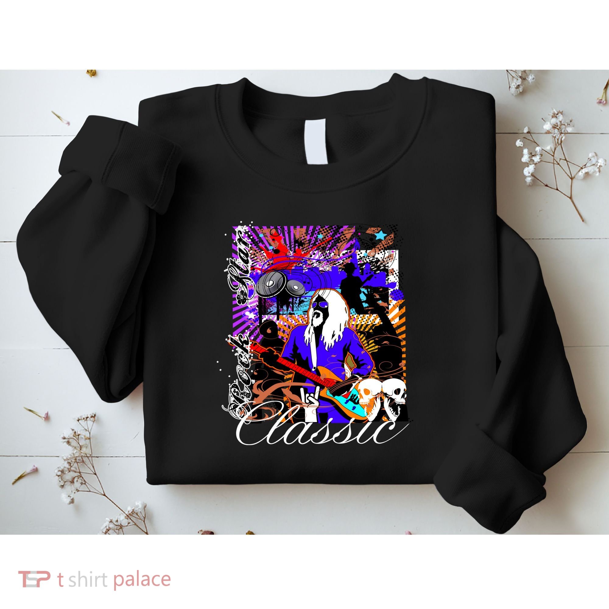 Guitar Rock Star Hero Classic Sweatshirt