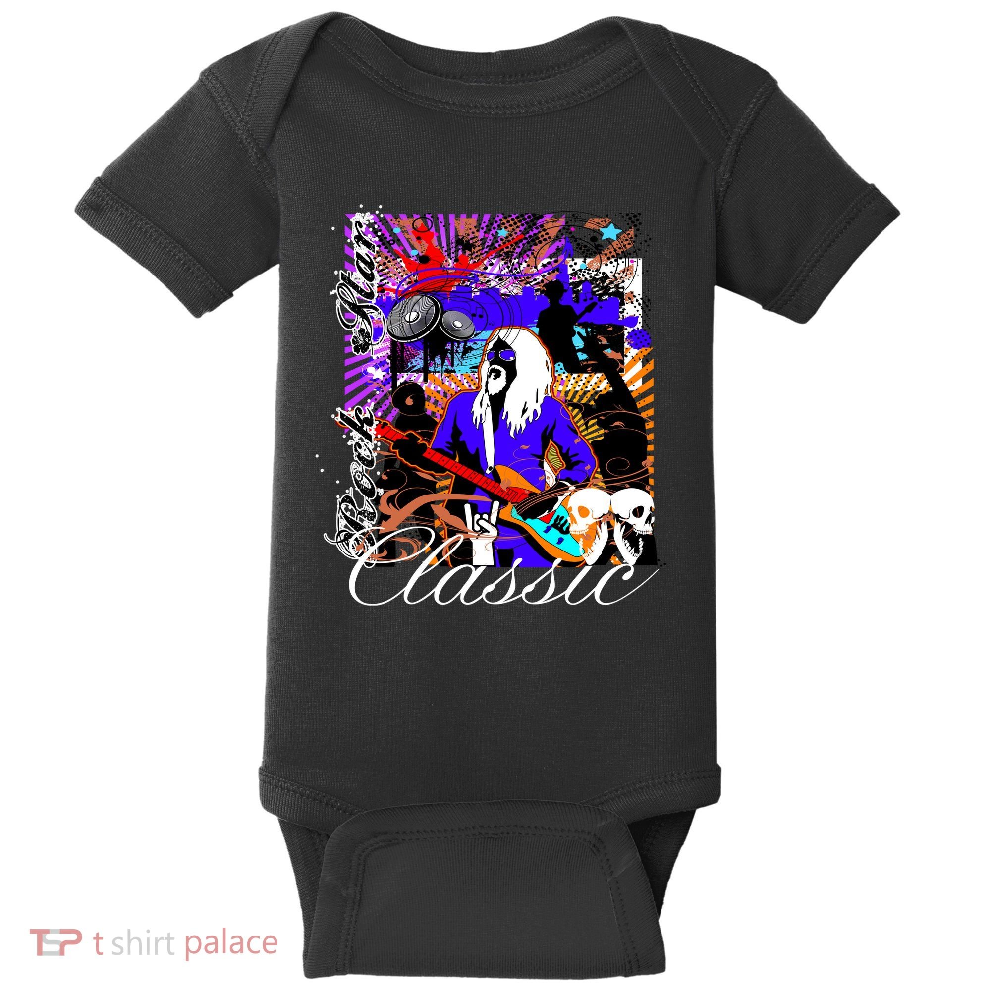 Guitar Rock Star Hero Classic Baby Bodysuit