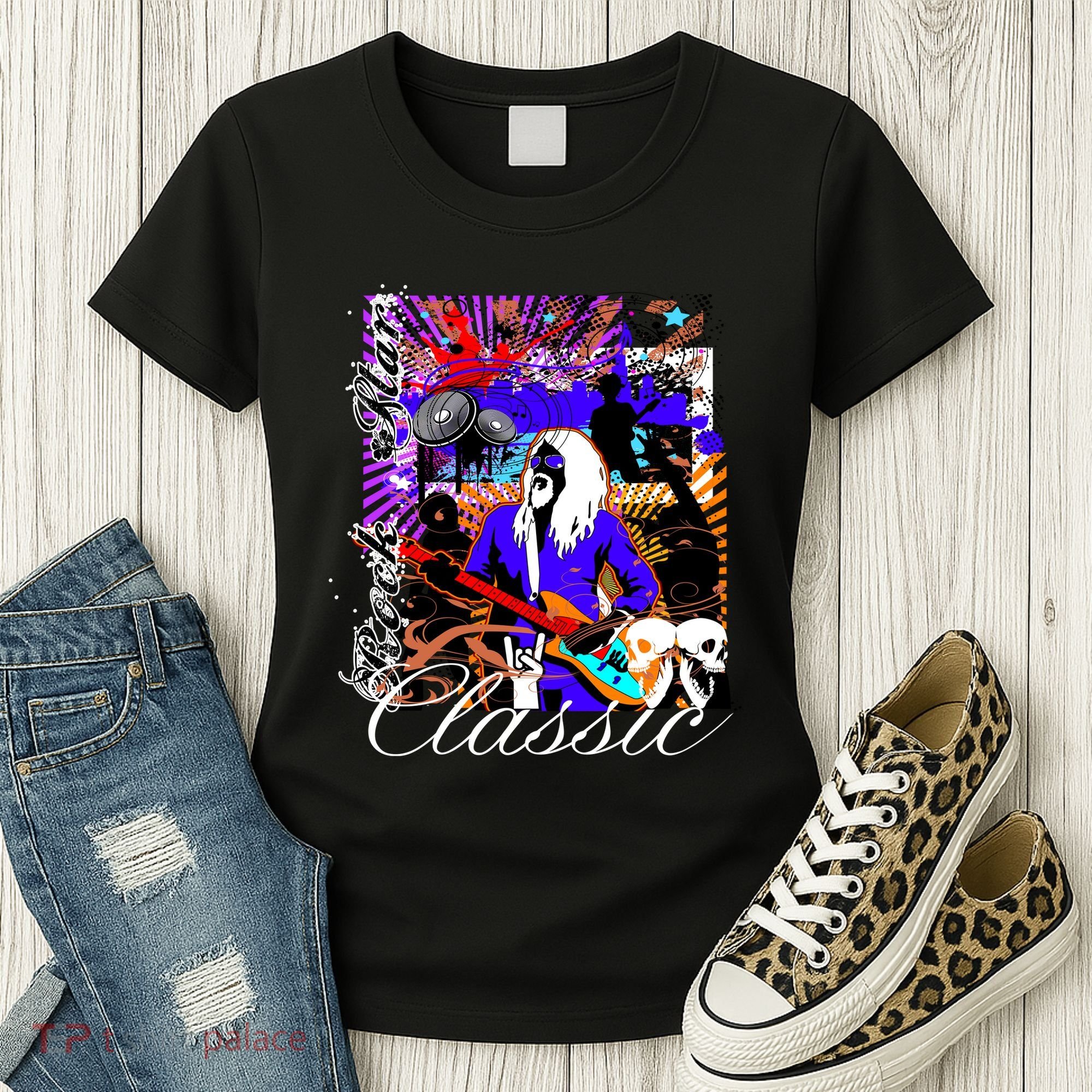 Guitar Rock Star Hero Classic Women's T-Shirt