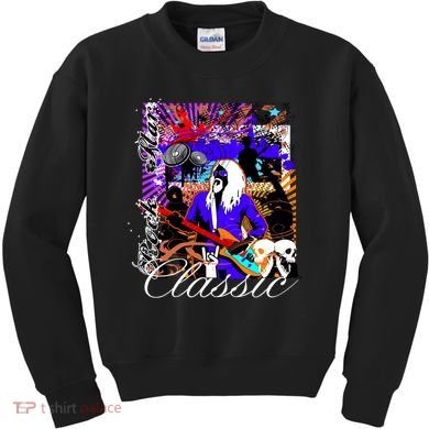 Guitar Rock Star Hero Classic Kids Sweatshirt