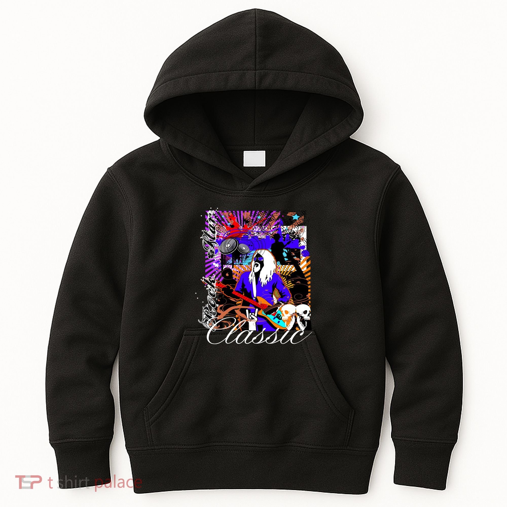Guitar Rock Star Hero Classic Kids Hoodie